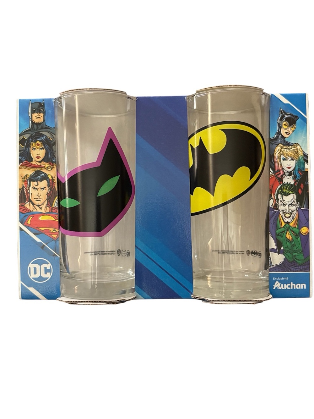 DC Comics Batman & Catwoman Drinking Glass Set